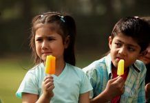 Helados y alimentación saludable del niño/niña
