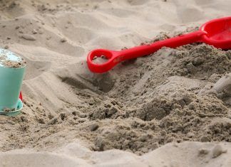 Hoy no había niños en la playa