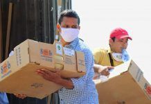 Solidaridad en el Valle del Motagua contra el Covid-19 Distribución Melones en Morales