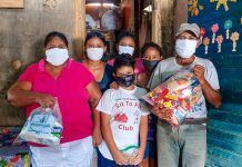 Las mascarillas tapan bocas pero no tapan el hambre Víveres Santo Tomas de Castilla