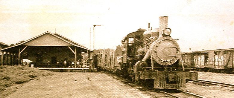 Tren en la estación de Coatepeque