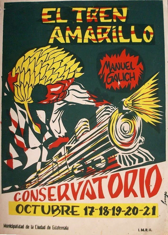 El tren amarillo, obra de Manuel Galich
