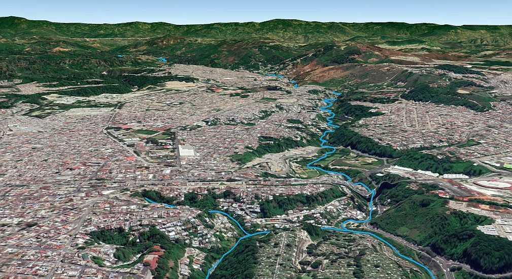Cuenca del río Las Vacas en Ciudad de Guatemala