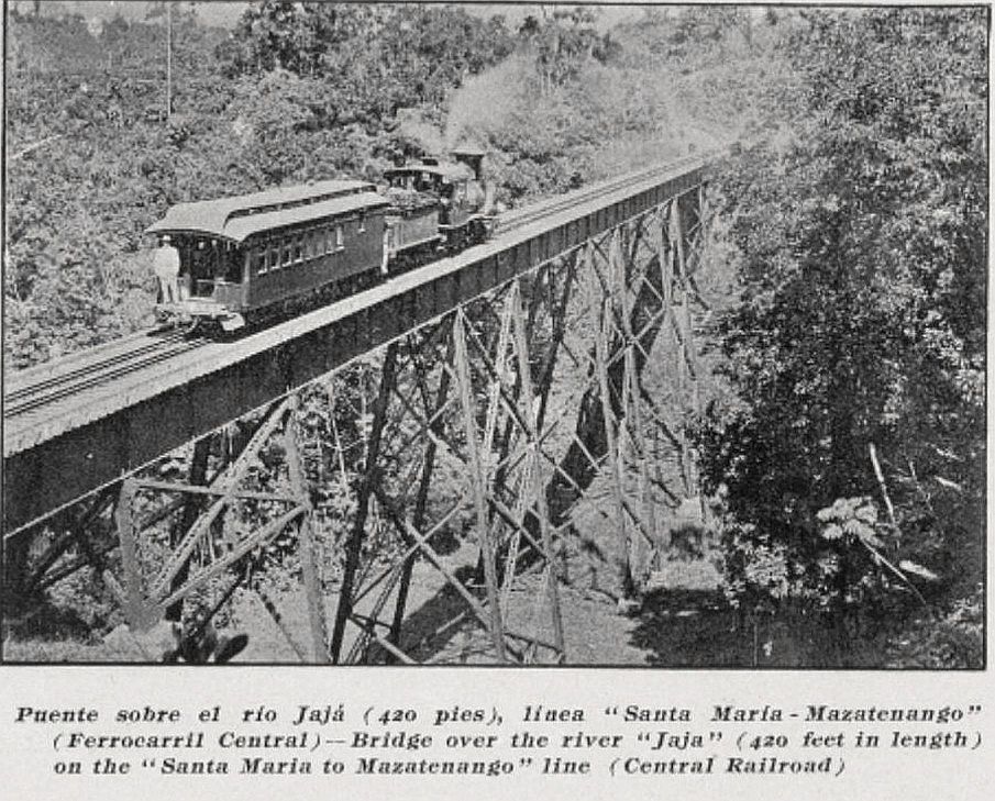 Ferrocarril sobre río Jajá 1909