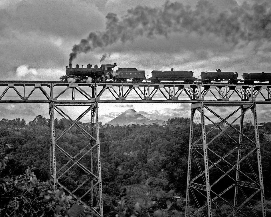 Puente las Vacas y ferrocarril 