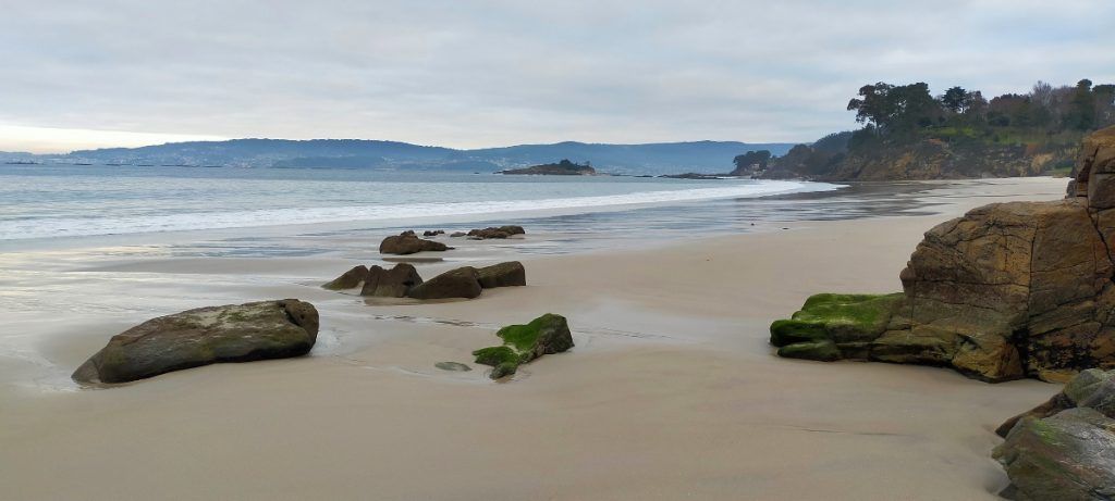 La playa de Lapamán se podía contemplar tanto situándose de frente o de espaldas al mar