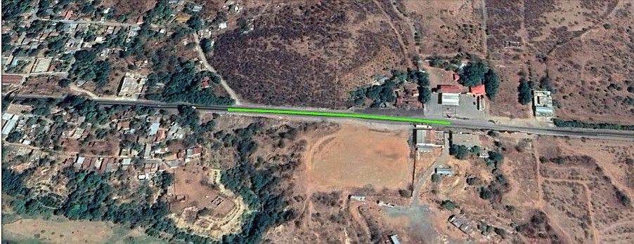La línea verde indica la parte subterránea de la Ruta del Atlántico