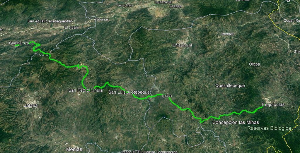 Itinerario de la Gran Ruta de Montaña Señor de Esquípulas