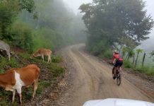 Brandán Márquez: “Guatemala tiene un potencial enorme para el ciclismo de montaña y aventura” Brandán en la sibida al Naranjo, camino de Esquipulas