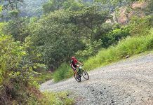 La subida de Bradán Márquez en bicicleta a la Sierra de las Minas Brandán en las duras rampas de la subida a la Sierra de las Minas