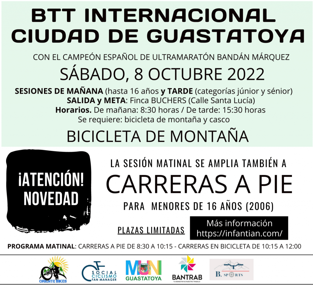 Btt Guastatoya con carreras a pie