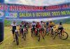 Método «Todos detrás del primero» Momento de la salida en el BTT Ciudad de Guastatoya